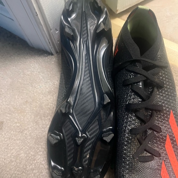 Adidas X Speedflow.3 FG Soccer Cleats – Black/Orange/Green – Size 8 - Picture 4 of 5